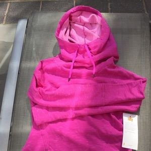 NWT pink Lucy dance workout hoodie size M
